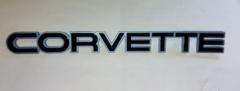 84-90 Corvette C4 Rear Bumper Emblem Light Blue